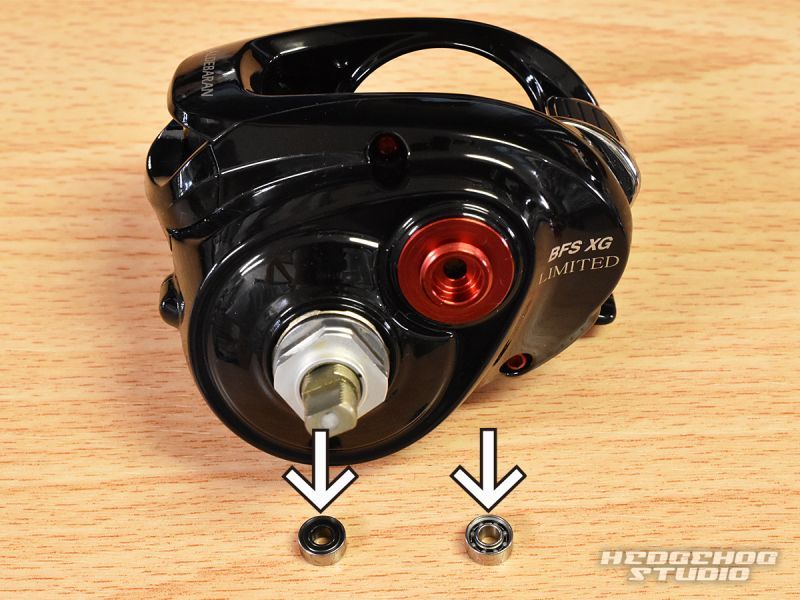 シマノ 15アルデバランBFS XG リミテッドのベアリング交換方法