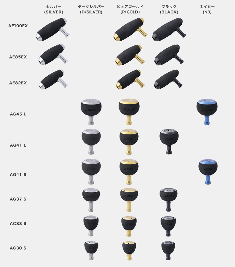 スタジオオーシャンマーク】 カスタムハンドルノブ - リール