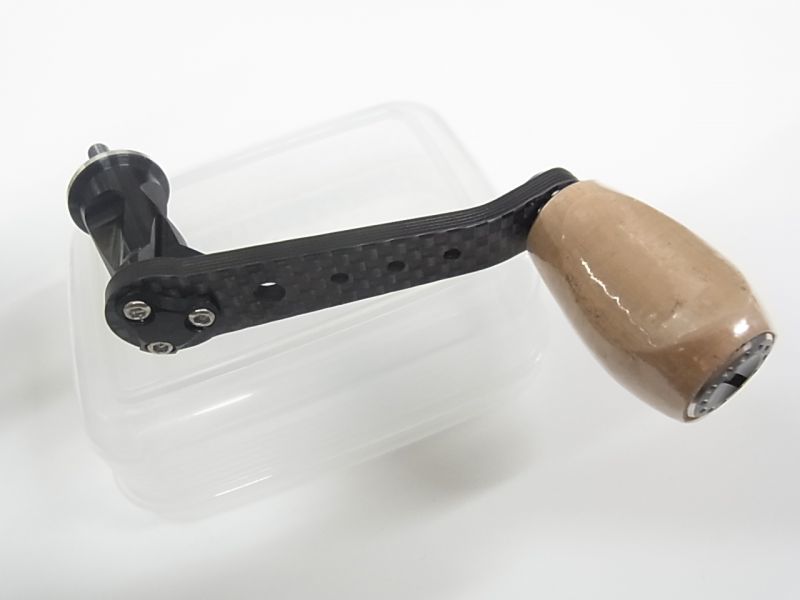 アブ純正】 レボ スピニングリール用 カーボンハンドル (在庫限りで