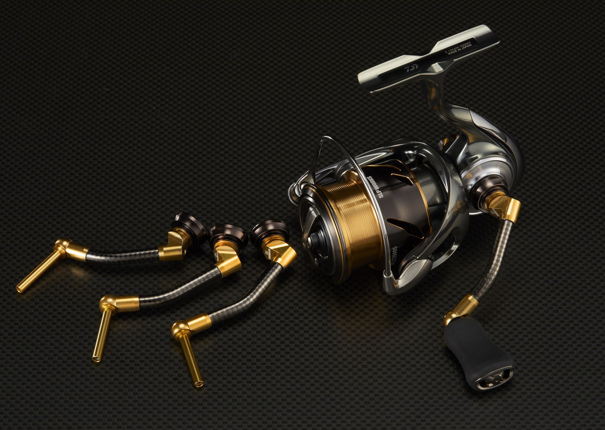 DAIWA genuine/SLP WORKS] SLPW Carbon Light Handle / Gold