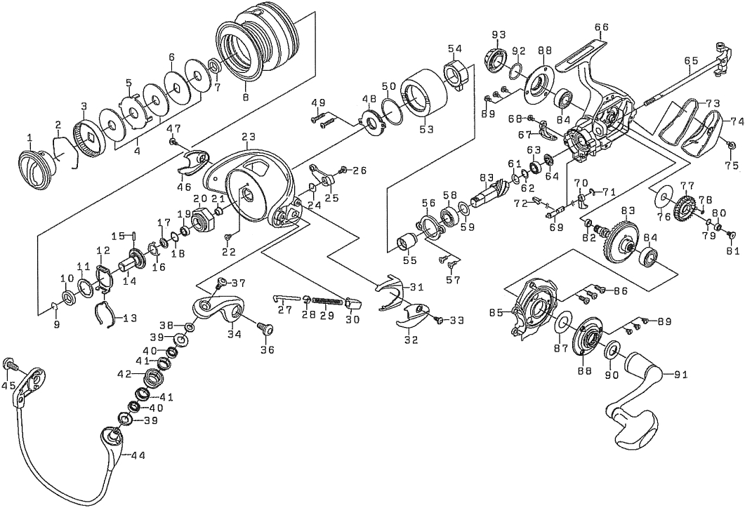 ダイワ純正お取り寄せパーツ：納期1ヶ月】10セルテート ハイギア