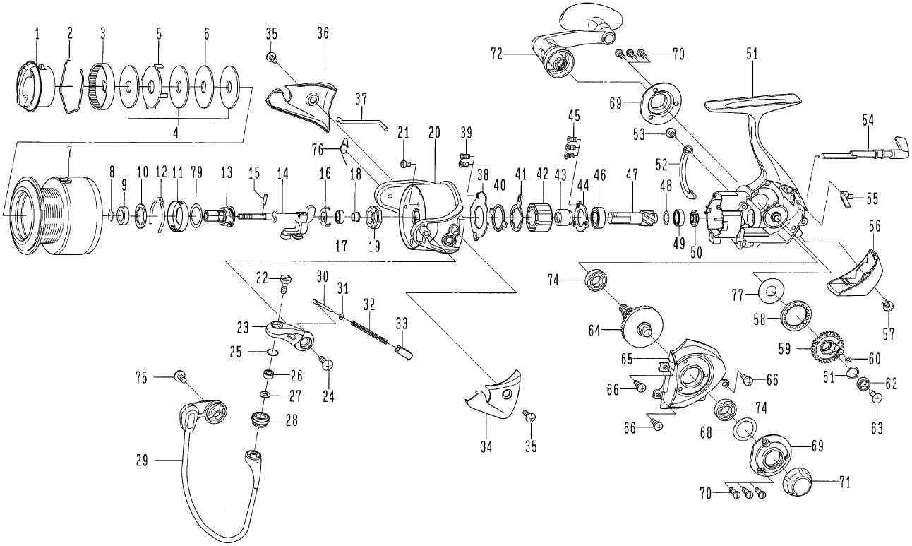 ダイワ純正お取り寄せパーツ：納期1ヶ月】04セルテート 3000 製品