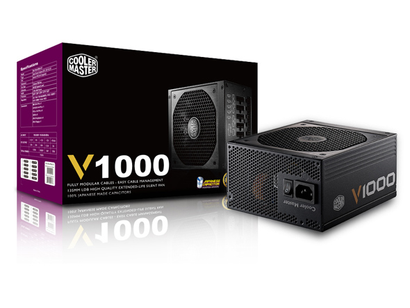 Cooler Master V1000 PSU 'Fully Modular, 80 Plus Gold, 1000W