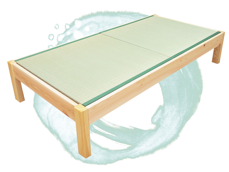 国産ひのき畳ベッド フラット【ひのき家具専門店 ヒノキ・ワークス】