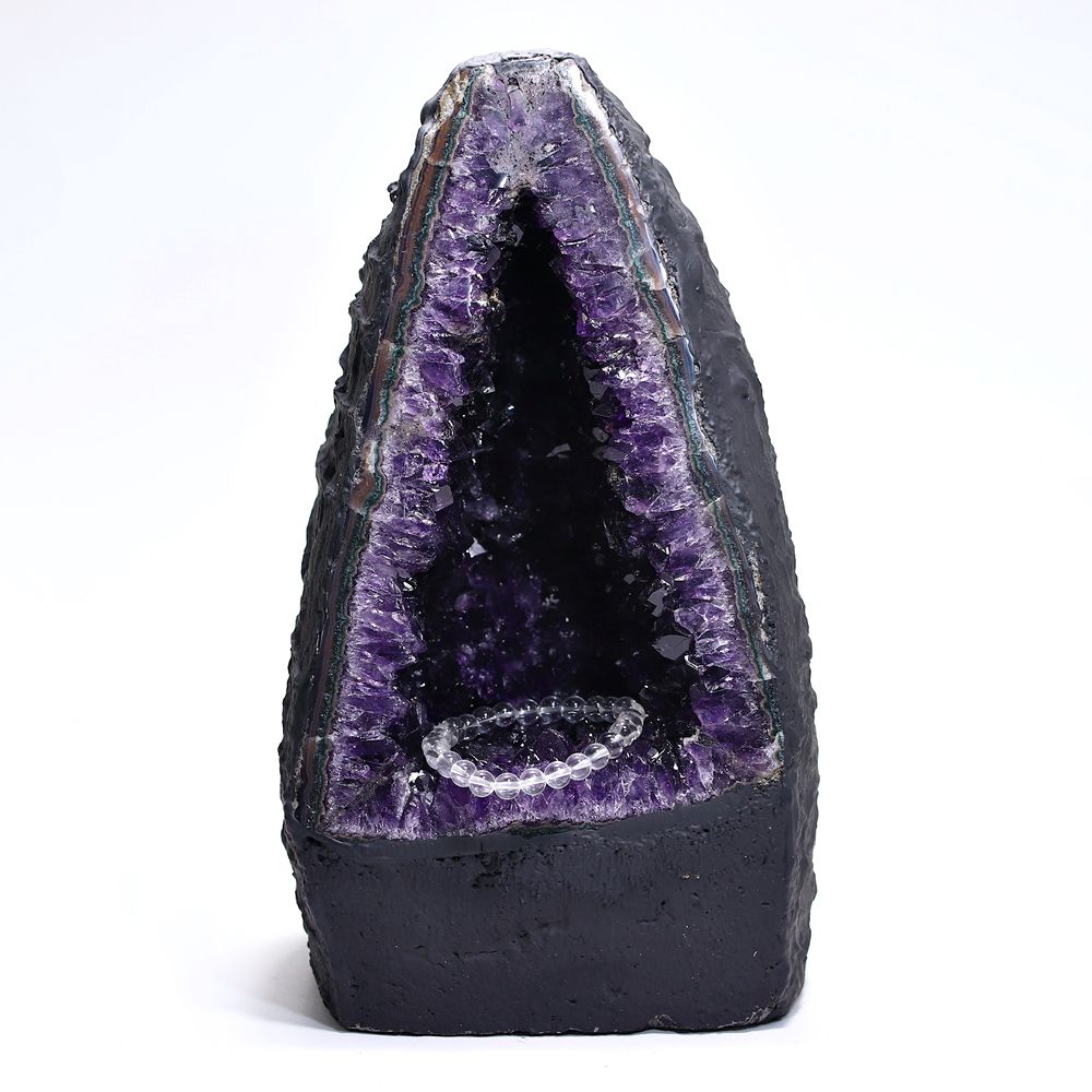 高品質]ブラジル産アメジストドーム（高さ約22.5cm） - 埼玉県吉川市の