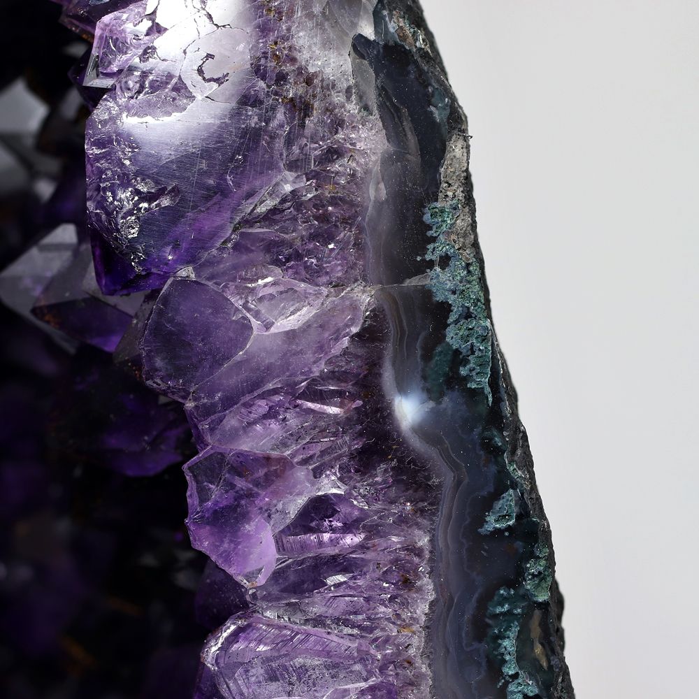 トップクォリティ]ブラジル産アメジストドーム（高さ約48cm） - 埼玉県