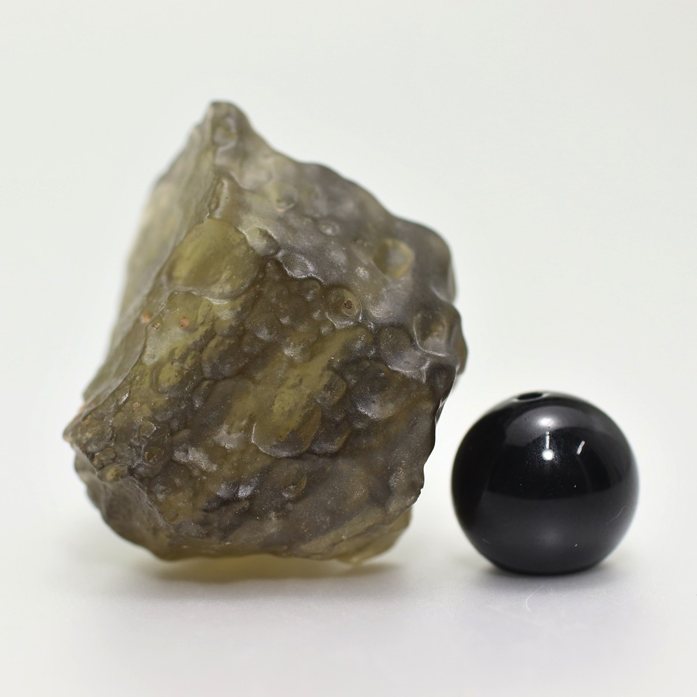 希少・高品質]天然ブラックリビアングラス原石（10.1g） - 埼玉県吉川