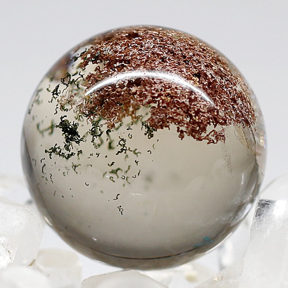 高品質]ガーデンクォーツ丸玉/ガーデン水晶スフィア（直径27.5mm