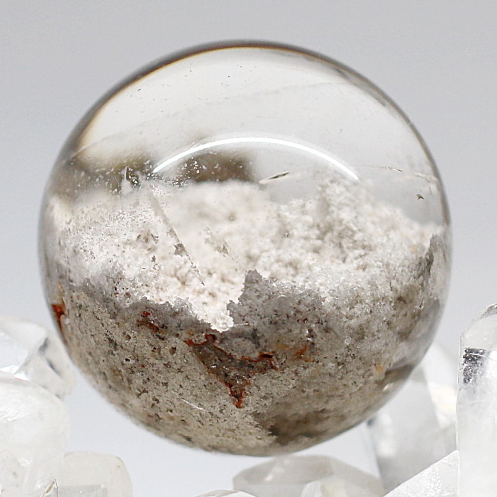 高品質]ガーデンクォーツ丸玉/ガーデン水晶スフィア（直径25.5mm