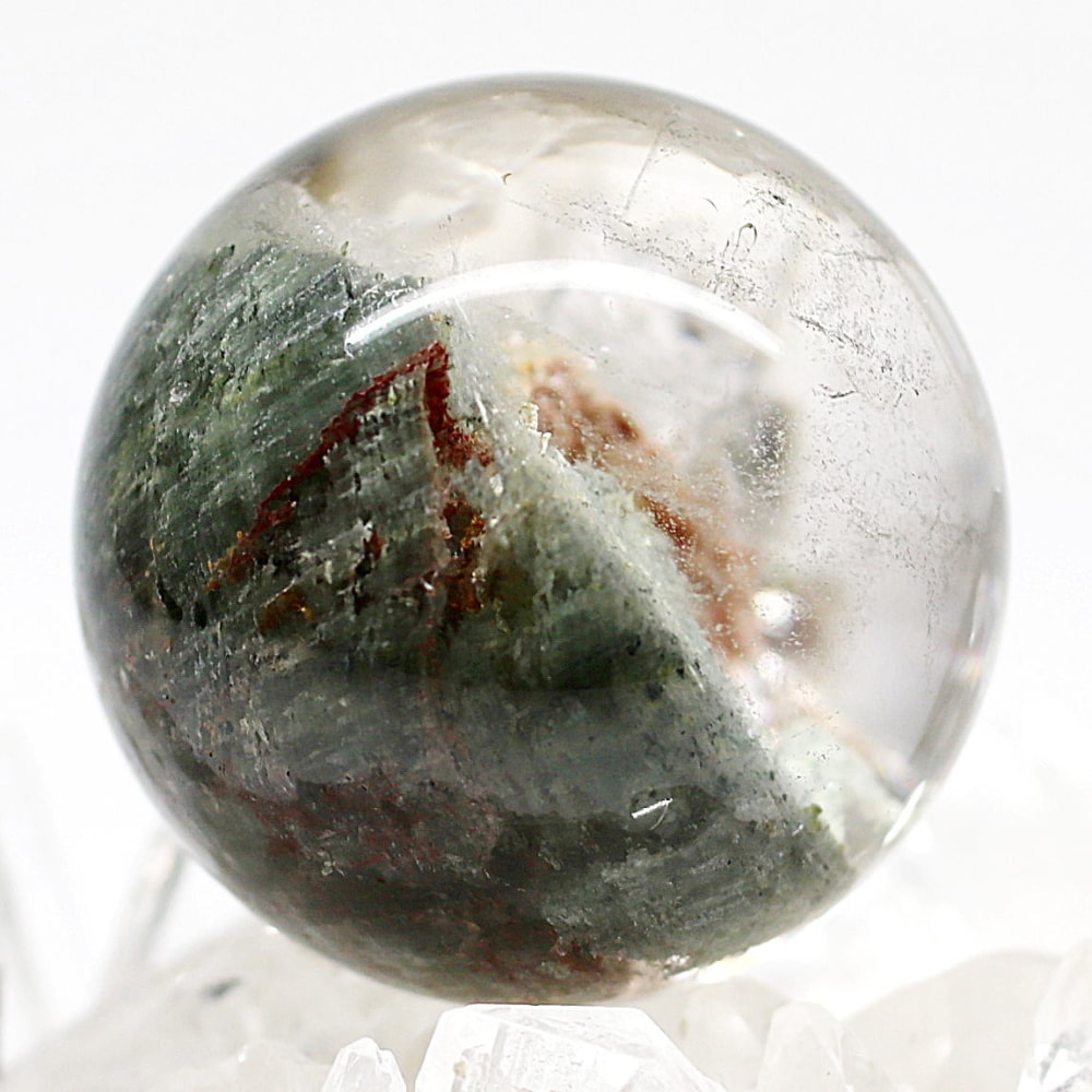 爆アレ❗️レインボー☆ガーデンクォーツ インクォーツ庭園水晶 丸玉