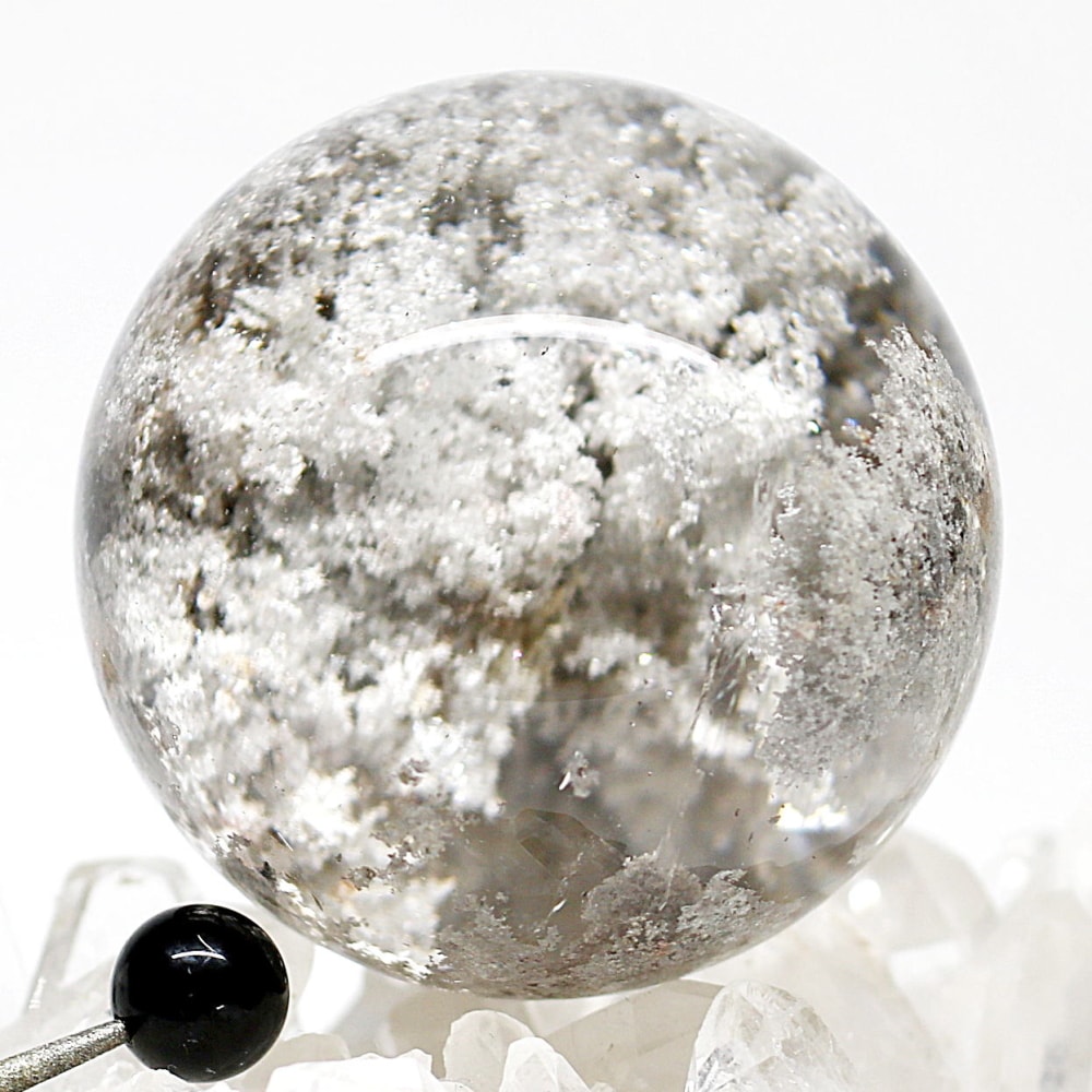トップクォリティ]ガーデンクォーツ丸玉/ガーデン水晶スフィア（直径