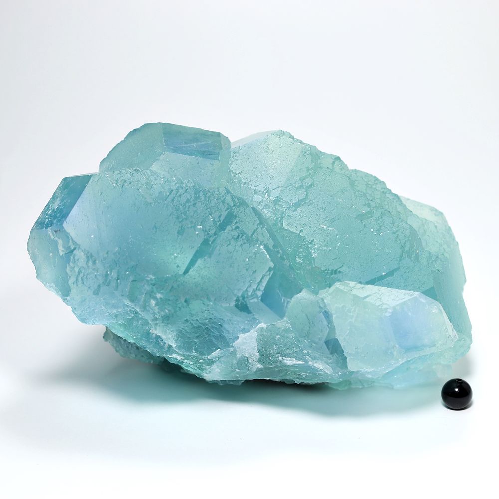 中国/福建省産グリーンフローライト結晶原石（天然蛍石/大型1.72kg