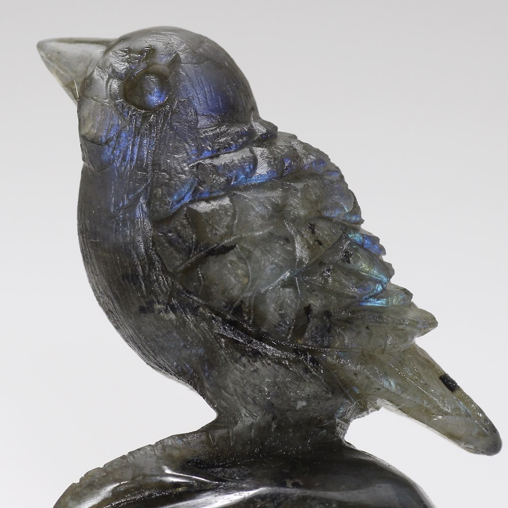 マダガスカル産]ラブラドライト彫刻小鳥 - 埼玉県吉川市の天然石専門店