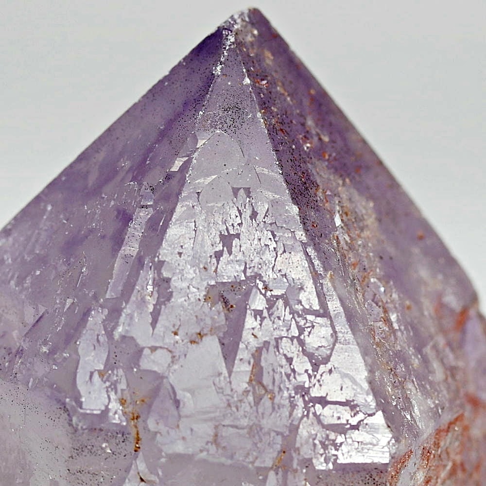 レア石！インド/カルール産]ラベンダーアメジストトライゴーニック