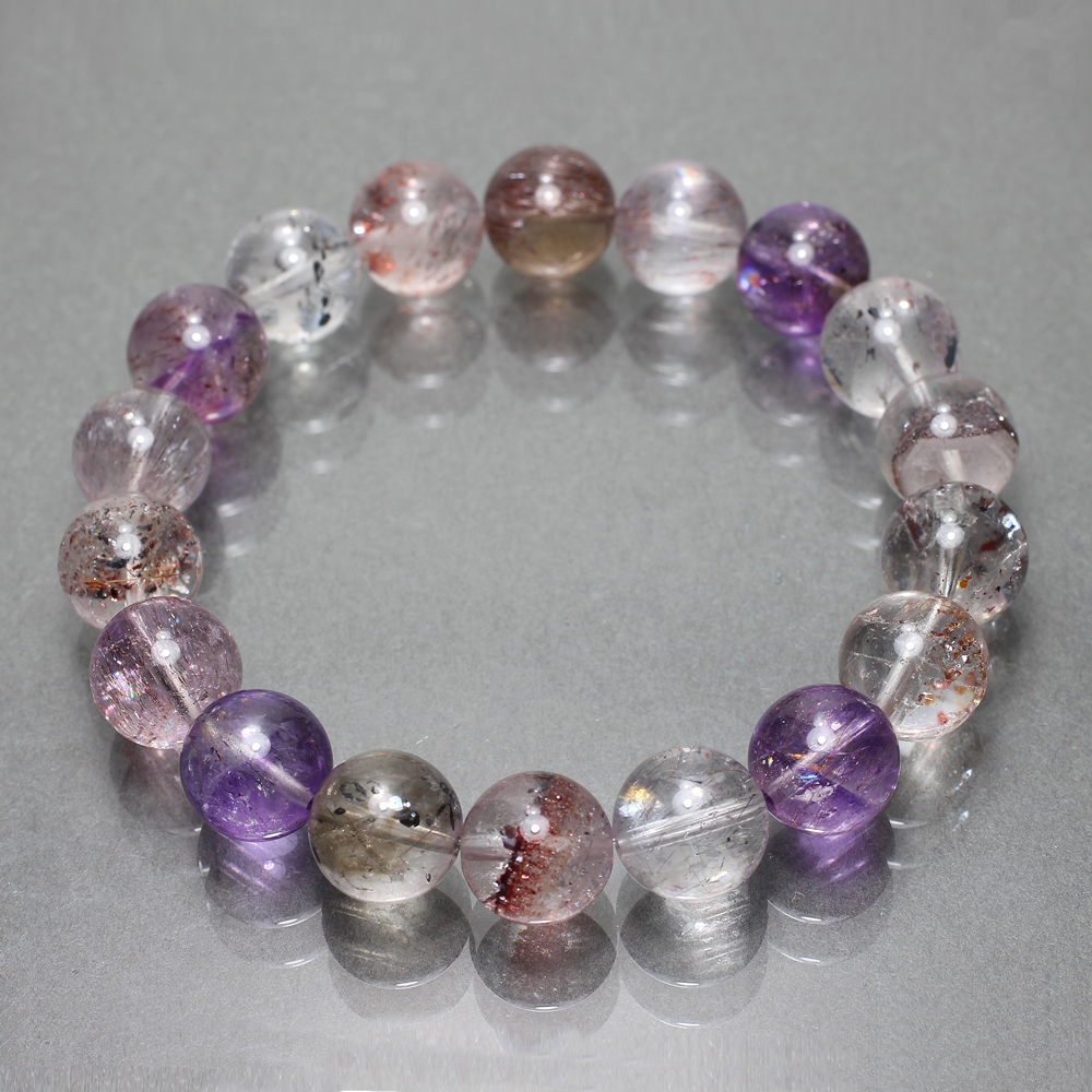 特別価格]ミックススーパーセブンブレスレット（約11mm玉） - 埼玉県