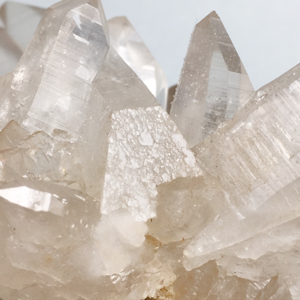 特別価格/高品質・マニカラン産]ヒマラヤ水晶クラスター/原石/イエロー