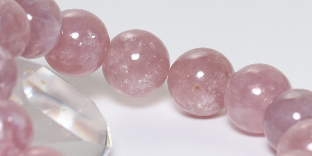 高品質]ピンクマイカブレスレット（約15mm玉） - 埼玉県吉川市の天然石