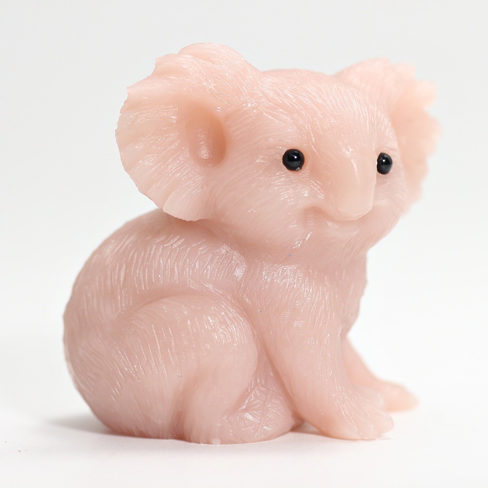 高品質]ピンクタルク彫刻コアラ（置物） - 埼玉県吉川市の天然石専門店