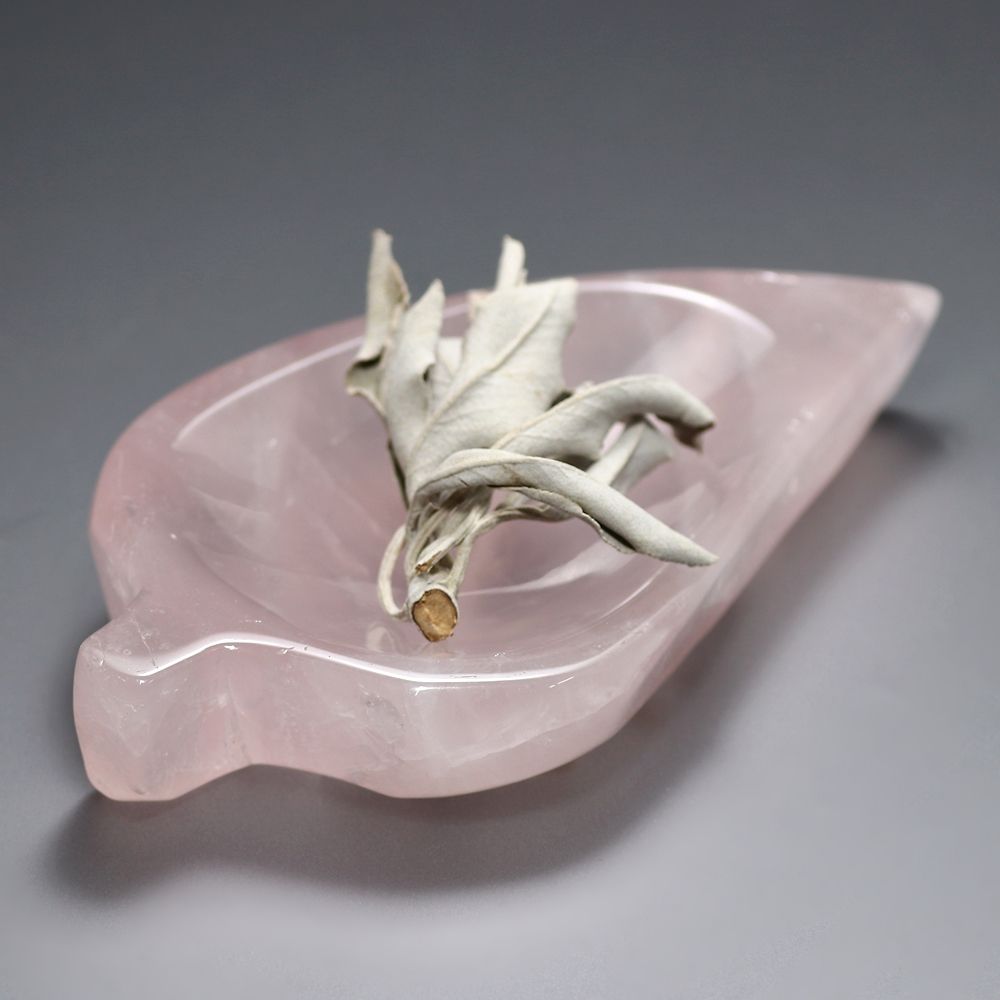 ブラジル産]ローズクォーツ浄化用皿（天然石小物入れ） - 埼玉県吉川市