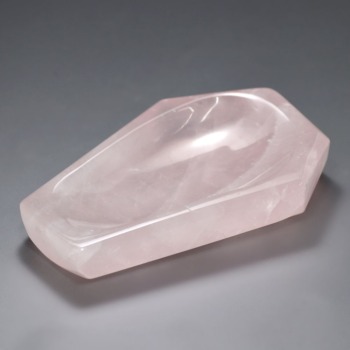 天然石 ローズクォーツ 紅水晶 小物入れ 要修理 ローズクォーツ浄化用