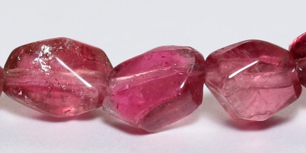 トップクォリティ]ルベライトタンブルブレスレット/ピンクトルマリン