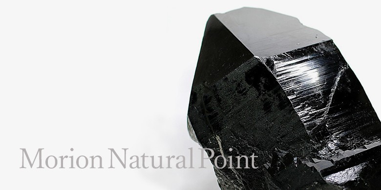 中国/山東省産モリオン（黒水晶）ナチュラルポイント（未加工原石、単