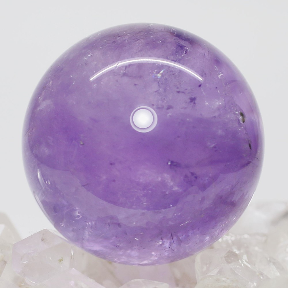 ブラジル産]アメジスト丸玉/スフィア（直径46.2mm） - 埼玉県吉川市の