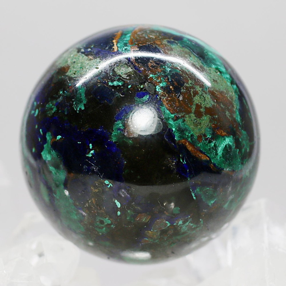 希少・高品質] ペルー産アズロマラカイト丸玉/スフィア（球体直径36.6