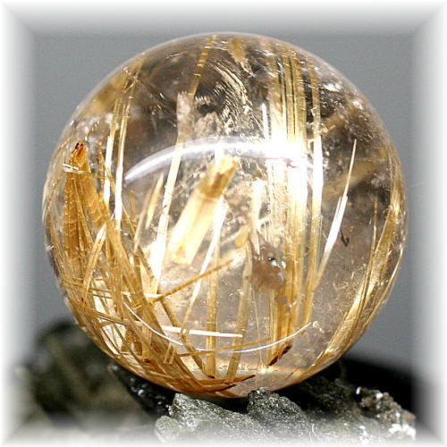 高品質]ゴールドルチルクォーツ丸玉/スフィア - 埼玉県吉川市の天然石