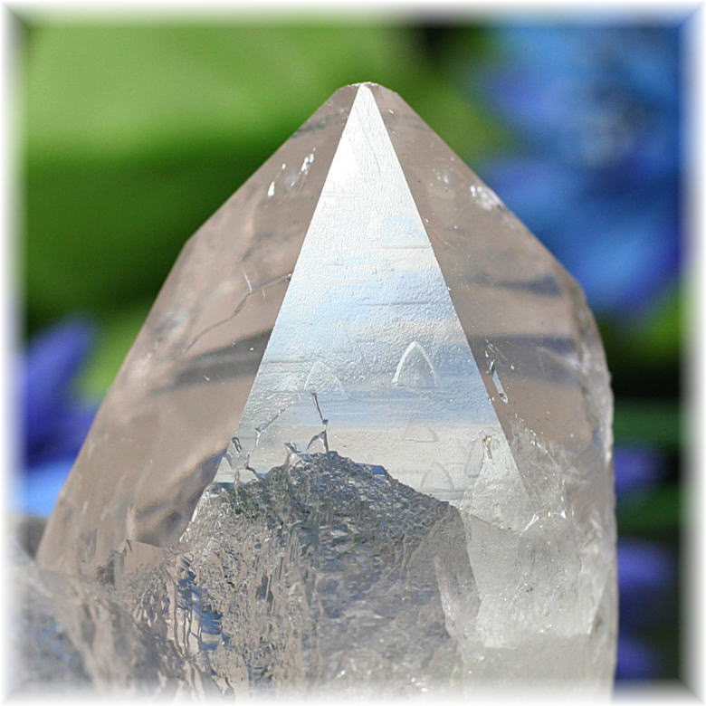 ガネッシュヒマール産]ヒマラヤ水晶原石ナチュラルポイント/レコード