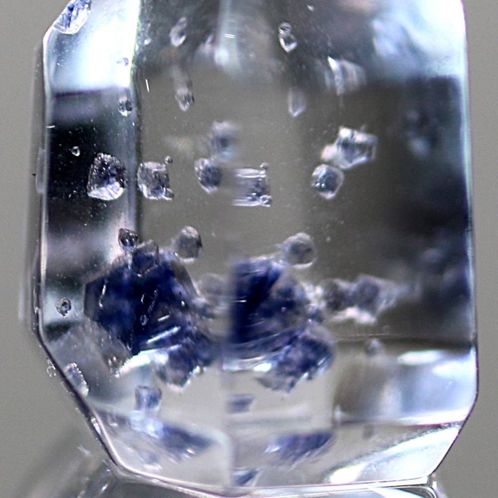 トップクォリティ]フローライトインクォーツポリッシュポイント/ミニ