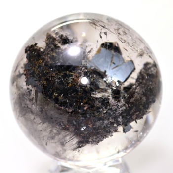 太陽放射ルチルクォーツ丸玉（スフィア、球体石） - 埼玉県吉川市の