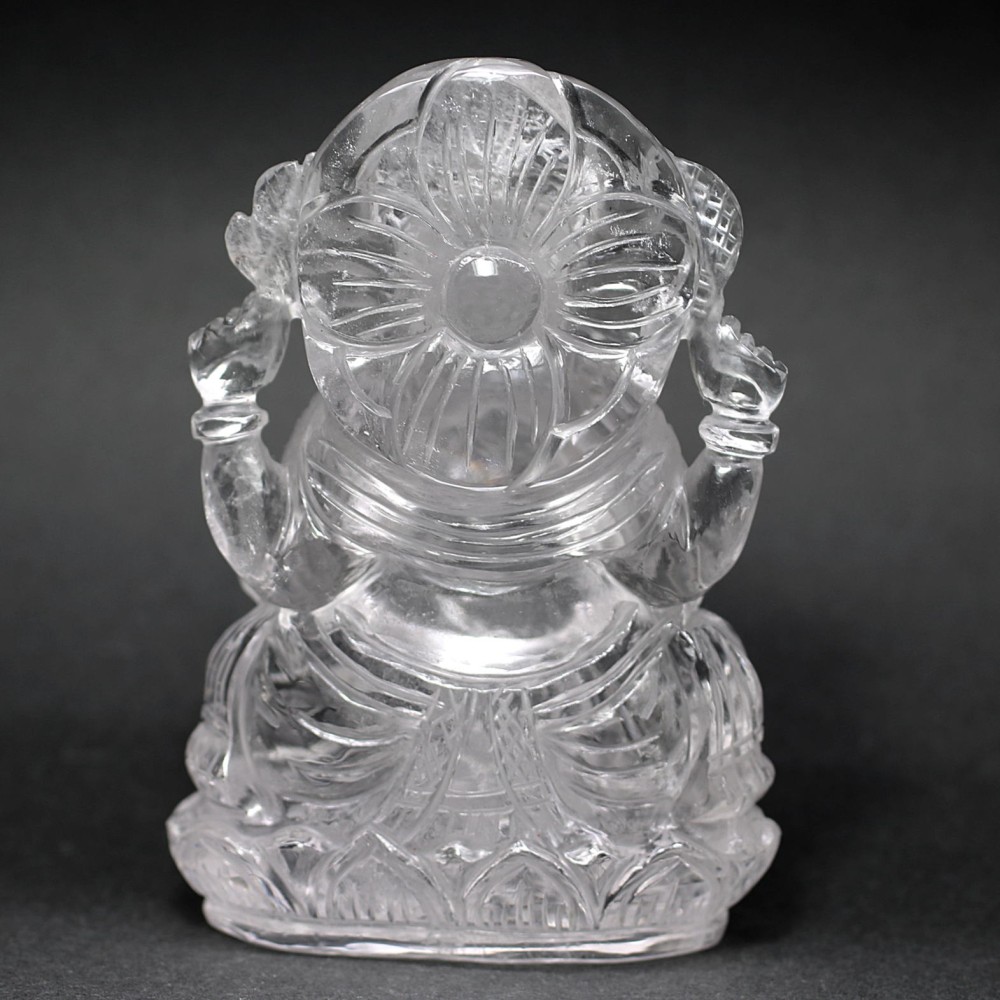 インド産]ヒマラヤ水晶ガネーシャ像（高さ約12cm） - 埼玉県吉川市の