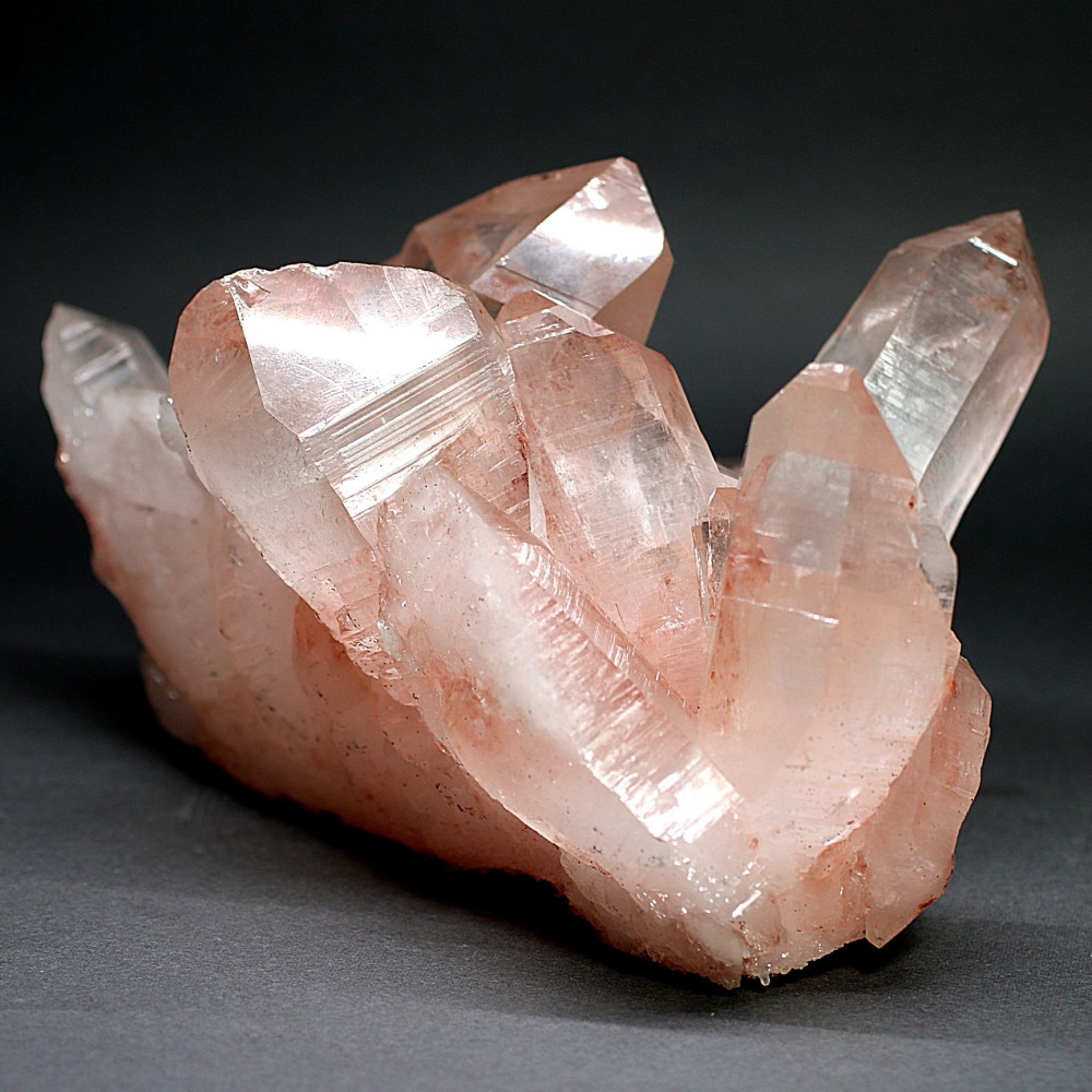 特別価格/インド/マニカラン産]ヒマラヤ水晶クラスター/原石（ピンク