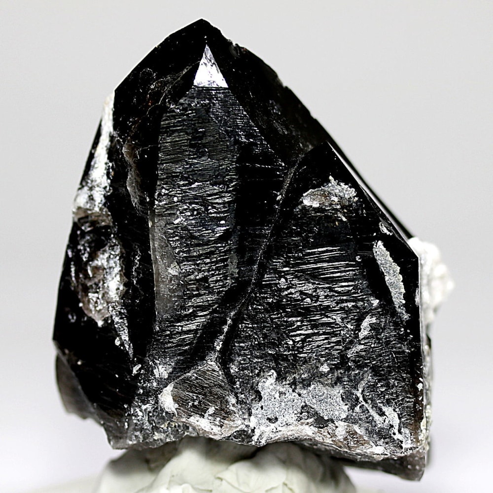 山東省産]フラワーカルサイトオンモリオン原石（天然黒水晶ナチュラル