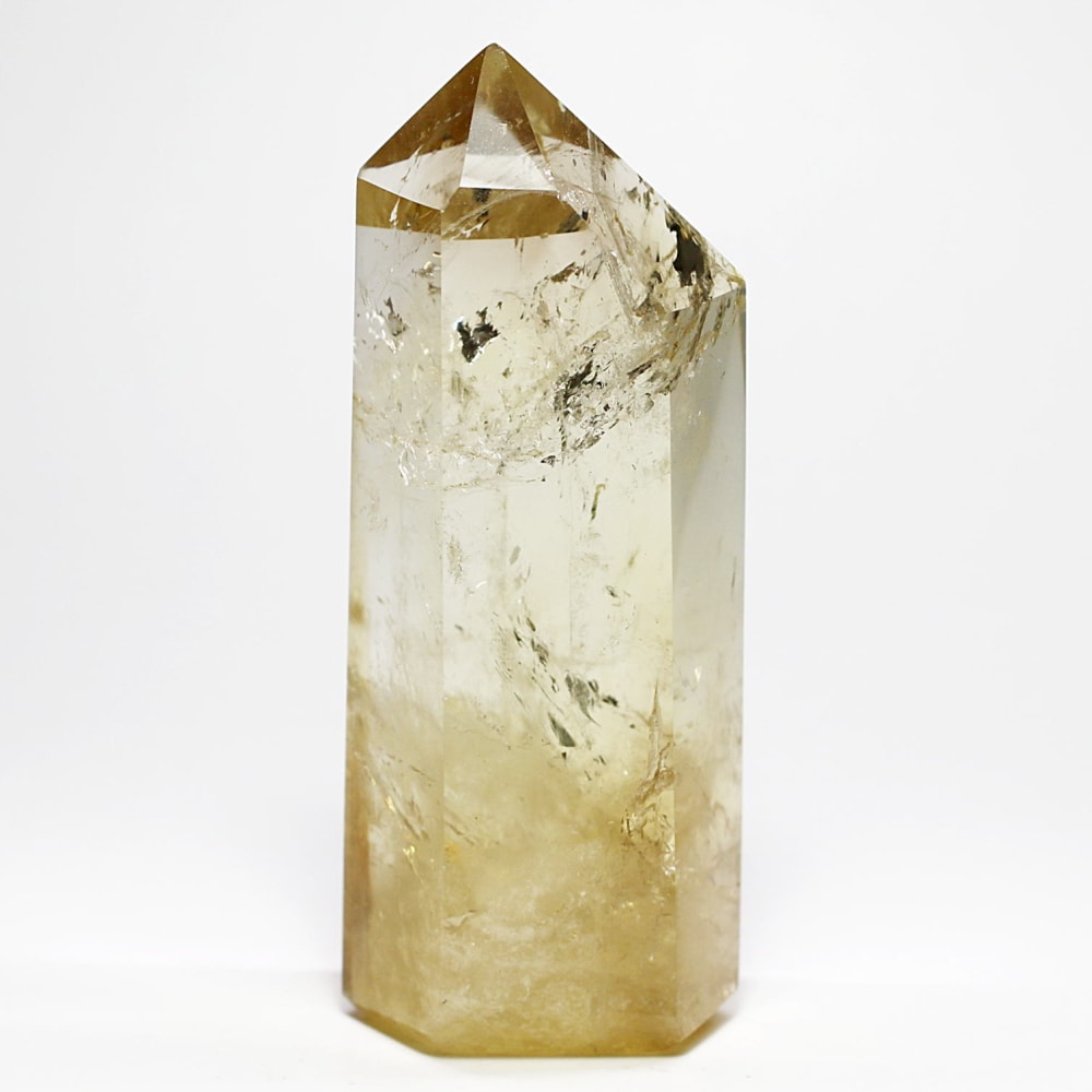 希少]マダガスカル産天然シトリンポリッシュポイント（非加熱・無着色