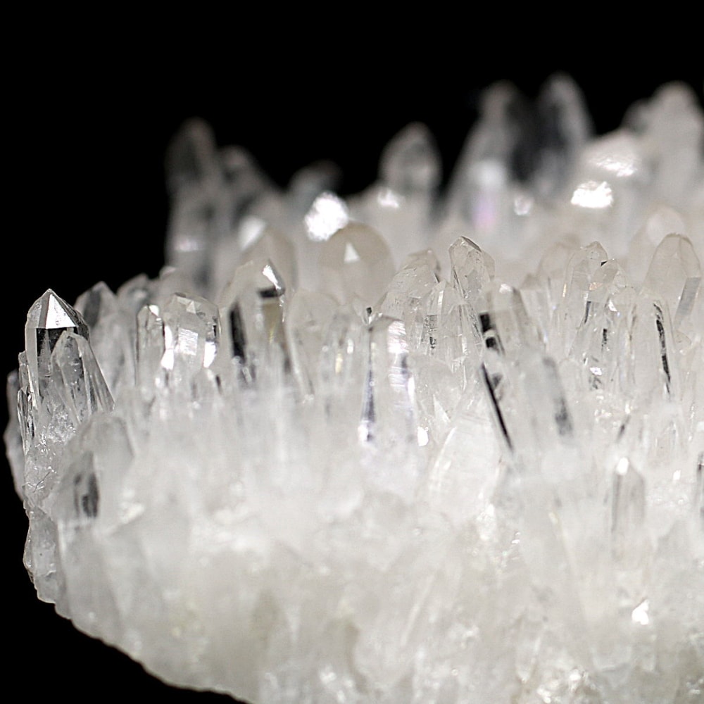 中国/四川省産]水晶クラスター/原石（専用木製台座付） - 埼玉県吉川市