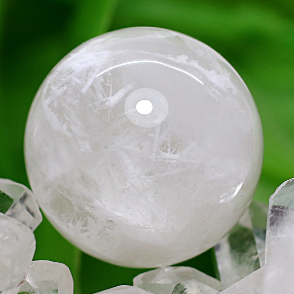 高品質]セリサイトインクォーツ丸玉/スフィア（直径25mm） - 埼玉県