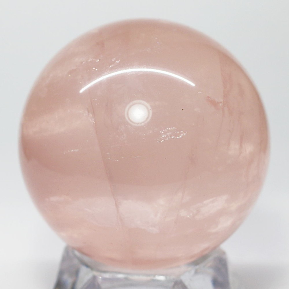 マダガスカル産]スターローズクォーツ丸玉/スフィア（直径49.3mm