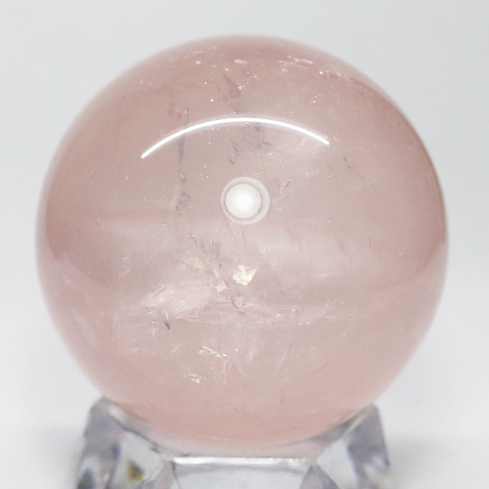 マダガスカル産]スターローズクォーツ丸玉/スフィア（直径45.7mm
