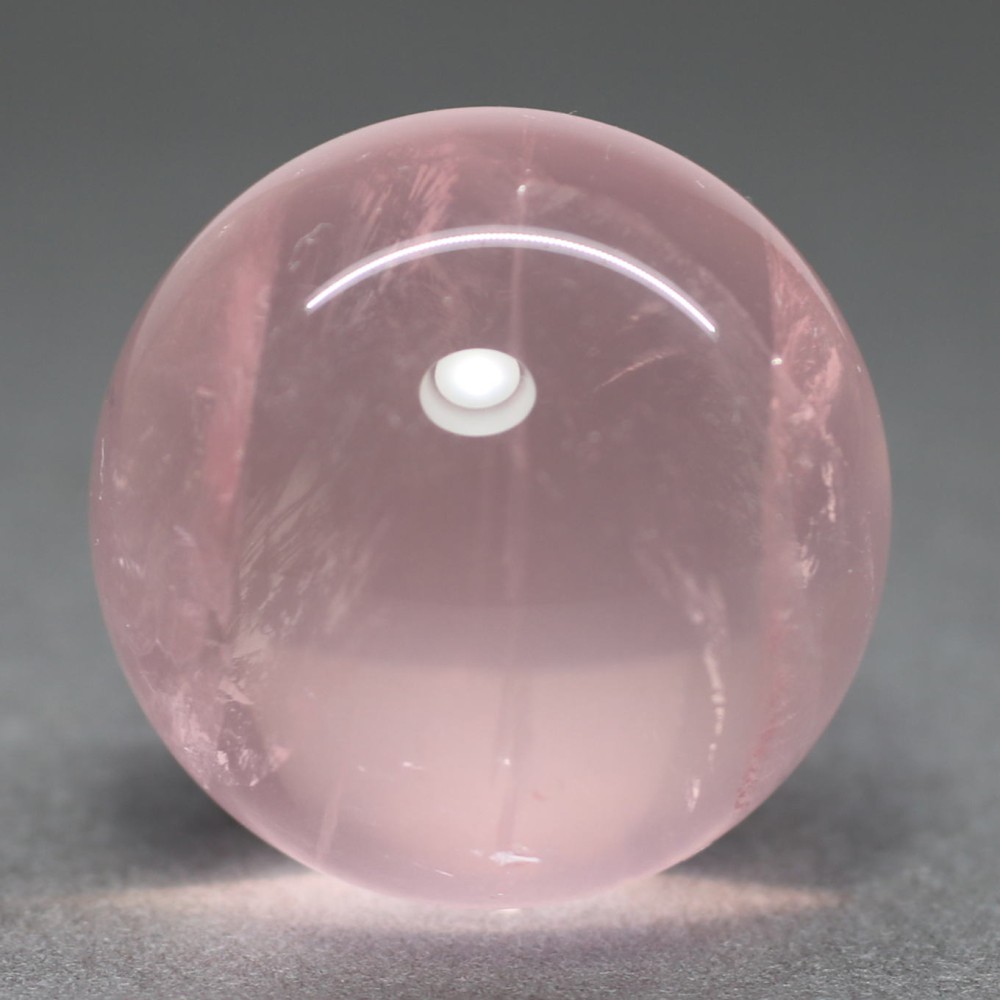高品質]マダガスカル産スターローズクォーツ丸玉/スフィア（直径32.3mm