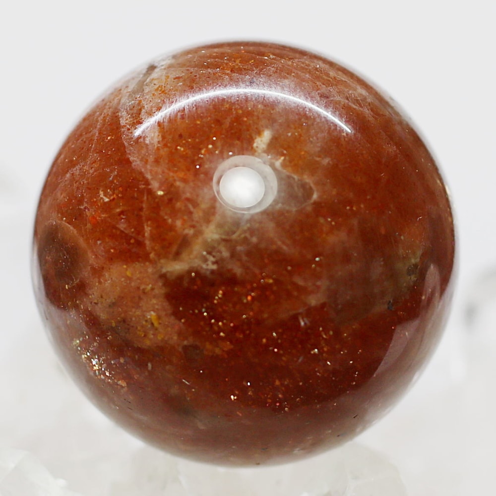 タンザニア産]サンストーン丸玉/スフィア（直径約30.6mm） - 埼玉県