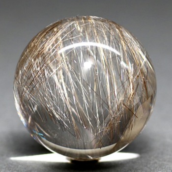 トップクォリティ]ブラジル産シルバールチルクォーツ丸玉/スフィア