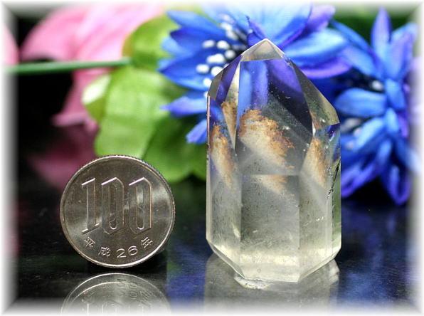 ブラジル産]ファントムガーデンクォーツポリッシュポイント（ガーデン