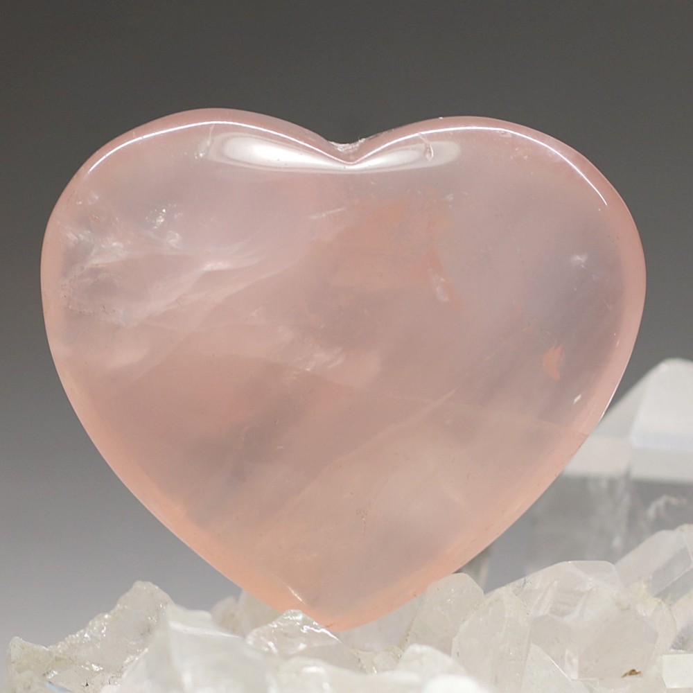 ブラジル産]ローズクォーツハートシェイプ - 埼玉県吉川市の天然石専門
