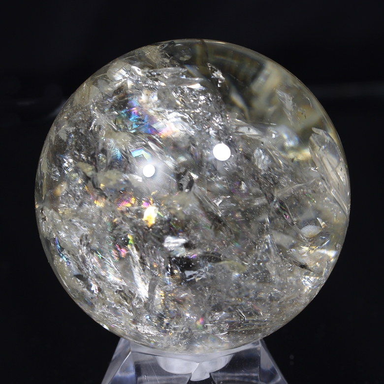 トップクォリティ]レインボーシトリン丸玉/スフィア（49.8mm） - 埼玉