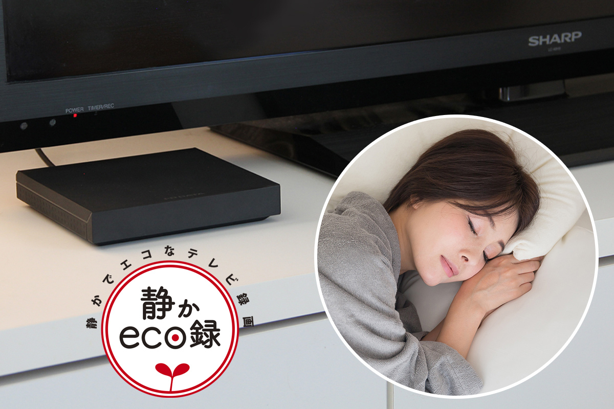 寝室のセカンドテレビに最適！静かでエコな録画用ハードディスク（HDD