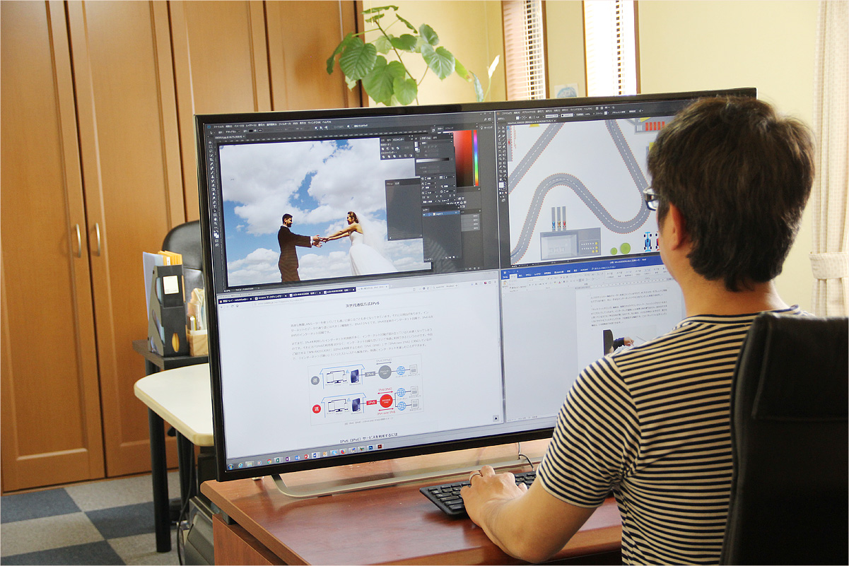 43/49/55型サイズ徹底比較】設置場所に悩む4K大画面ディスプレイ