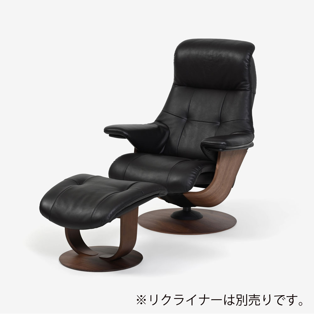 カリモク家具 オットマン「R307」半革#X353ビターブラウン色 木部