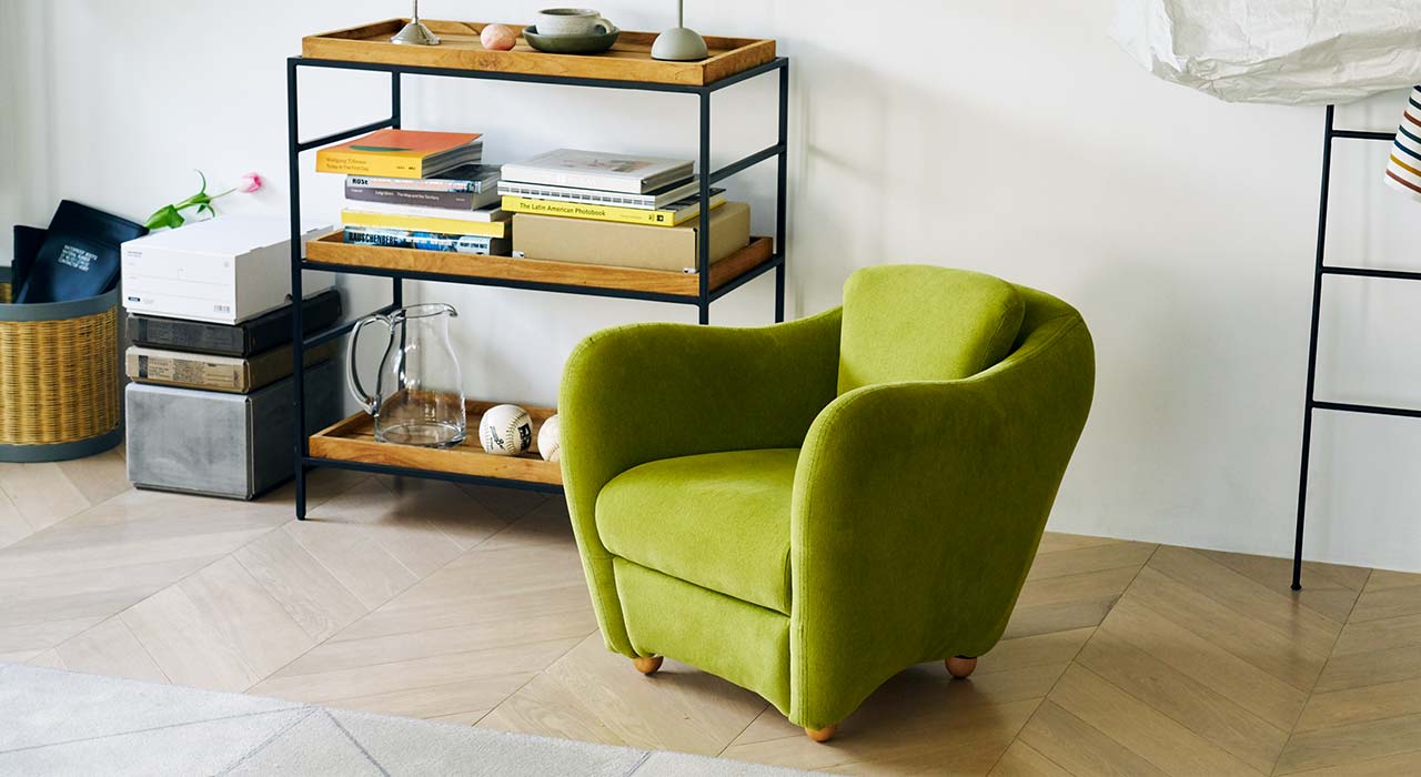 MINI MILLER ARM CHAIR Navy｜1人掛け｜IDEE SHOP Online